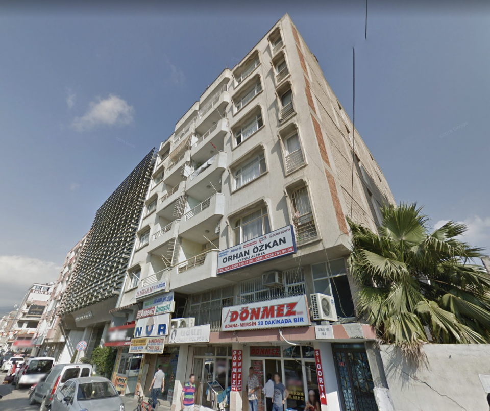 Before: A building in Iskenderun, district of Hatay, Turkey (Google)