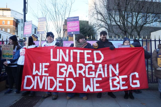 Nurses on strike