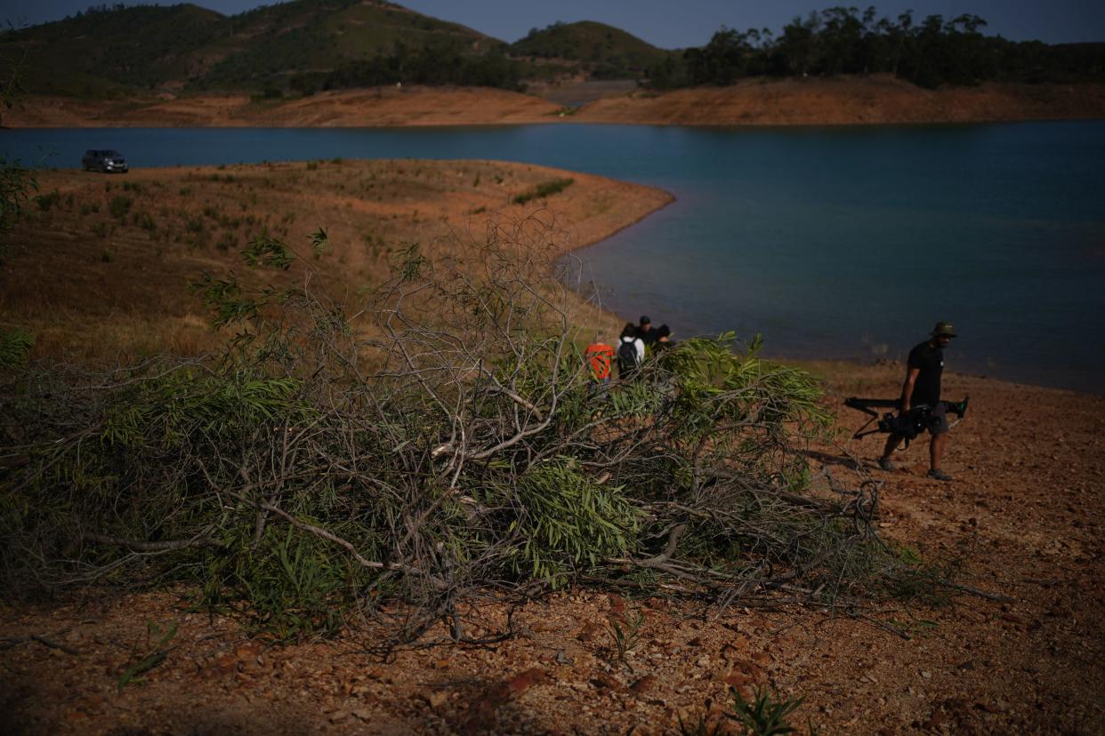 Personnel at Barragem do Arade reservoir, in the Algave, Portugal (PA)