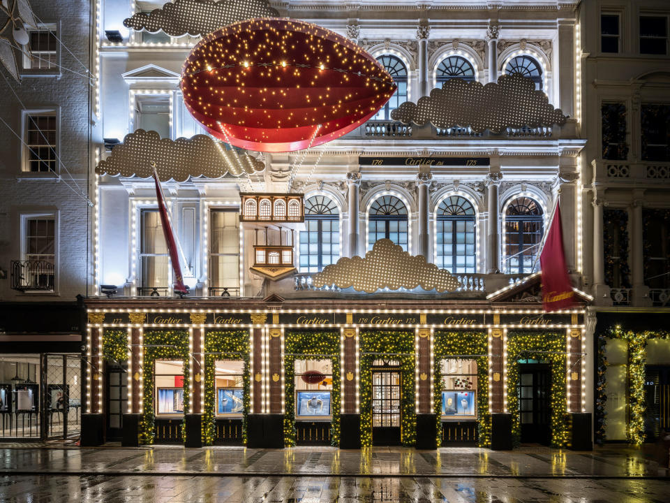 The Cartier holiday display in London.