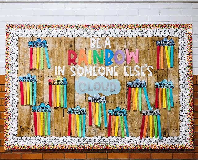 4) Rainbow Bulletin Board