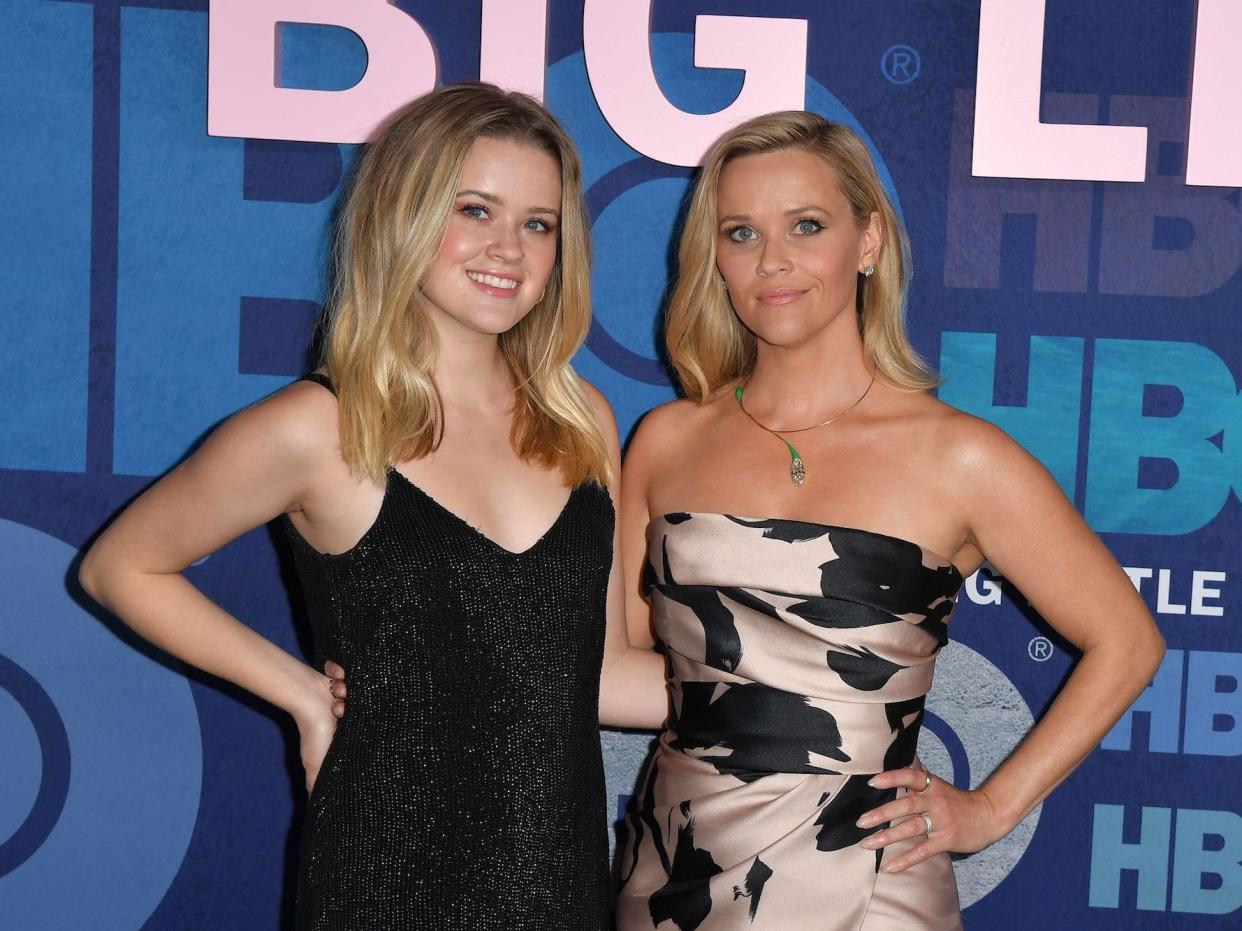 Reese Witherspoon and her daughter Ava Phillippe on a red carpet together in May 2019.