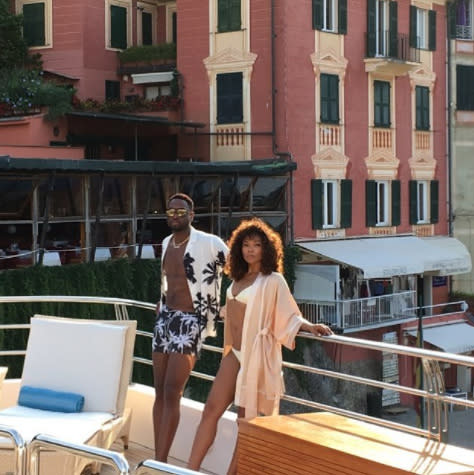 <p>From there, they hopped on a yacht for some big sea adventures. Even their swimwear is superstylish. “Ciao,” Union wrote. (Photo: <a rel="nofollow noopener" href="https://www.instagram.com/p/BV3DkhSAOPY/?taken-by=gabunion&hl=en" target="_blank" data-ylk="slk:Gabrielle Union via Instragram;elm:context_link;itc:0;sec:content-canvas" class="link ">Gabrielle Union via Instragram</a>) </p>