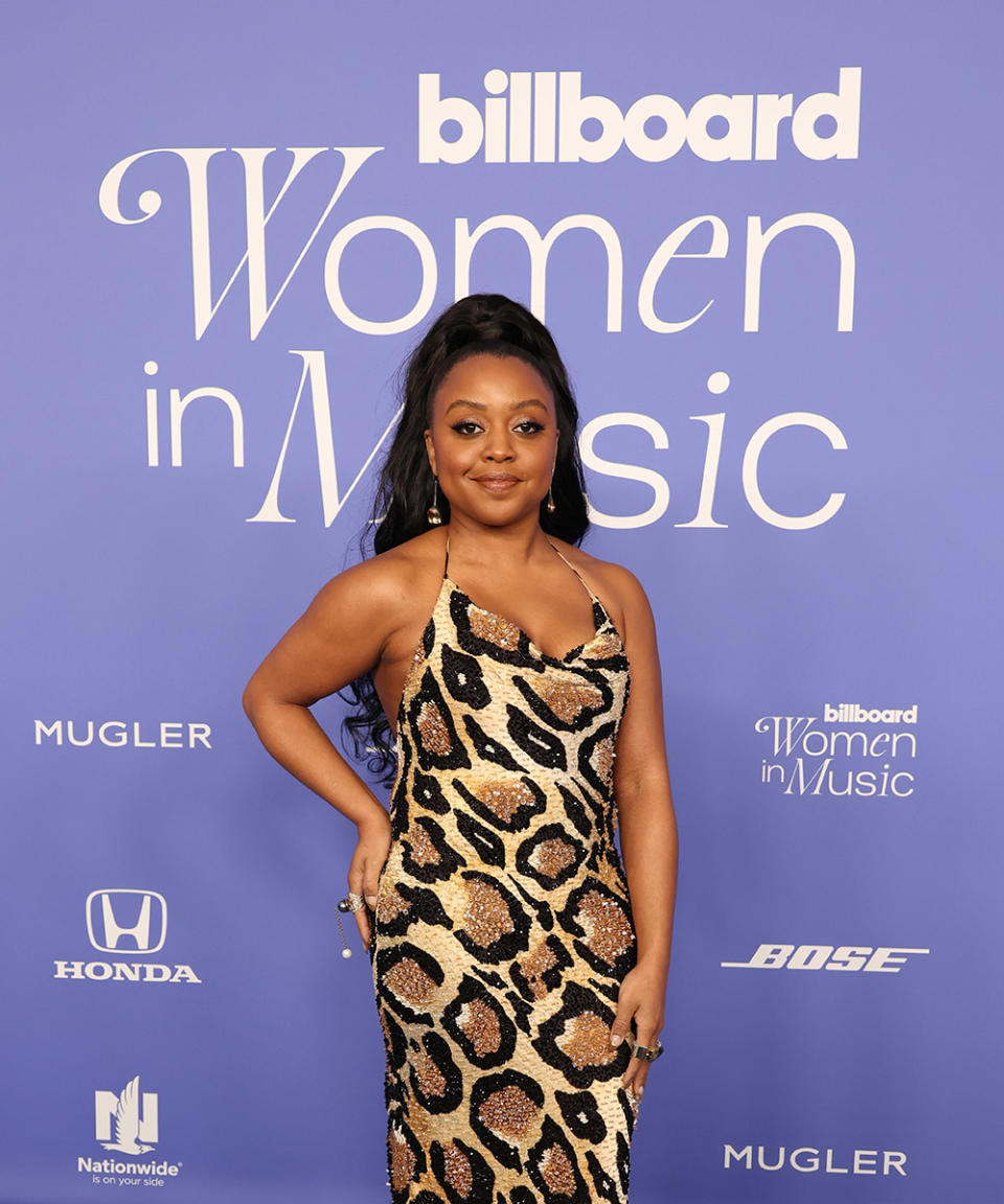 Quinta Brunson attends 2023 Billboard Women In Music at YouTube Theater on March 01, 2023 in Inglewood, California.