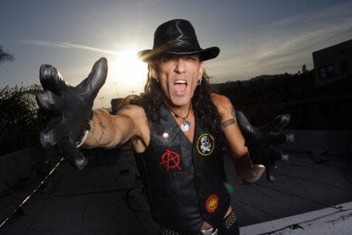 Stephen Pearcy, the voice of Ratt, performs at the Iowa State Fair this August.