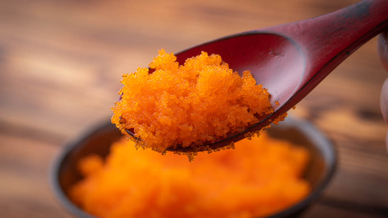 masago on a spoon