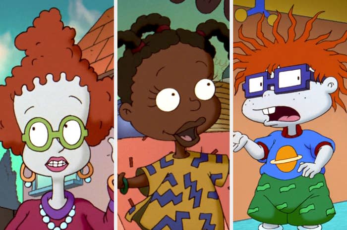 Side-by-sides of "Rugrats" characters