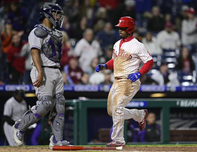 Philly Sports Sufferer on X: In case you forgot Rhys Hoskins is very good  at hitting home runs If the Phillies didn't blow the 2-0 lead, and just  maintained the lead in