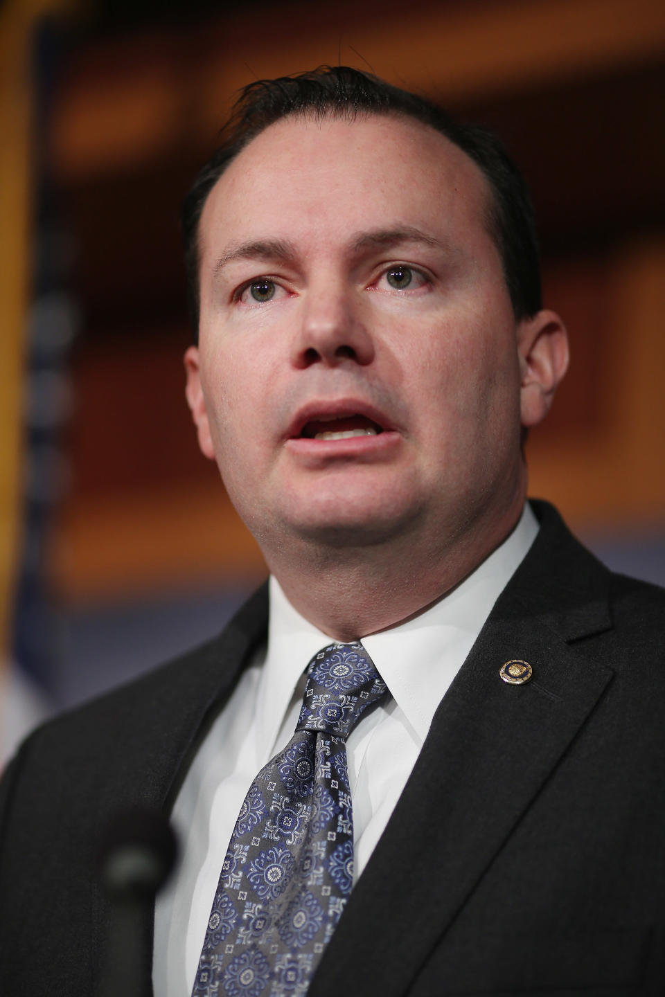 Sen. Mike Lee (R-Utah) speaks during a news conference at the U.S. Capitol March 13, 2013 in Washington, D.C. (Photo by Chip Somodevilla/Getty Images)