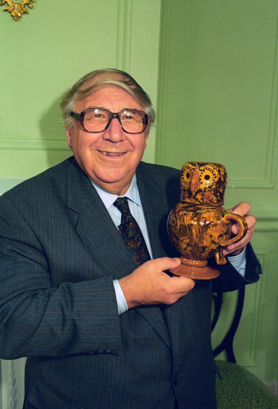 Henry Sandon with 'Ozzy the Owl'