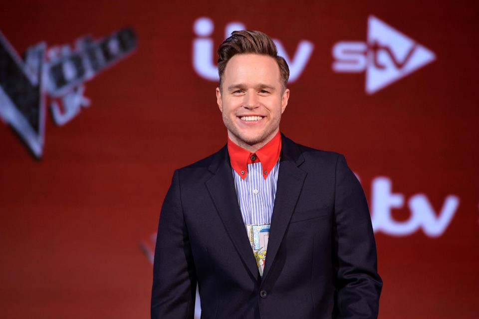 TV Star: Olly is returning as presenter to The Voice when the new series airs this weekend (Jeff Spicer/Getty Images)