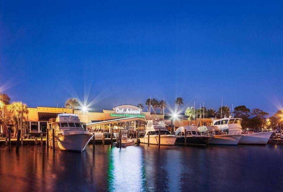 Capt. Anderson's is located at 5551 North Lagoon Drive in Panama City Beach