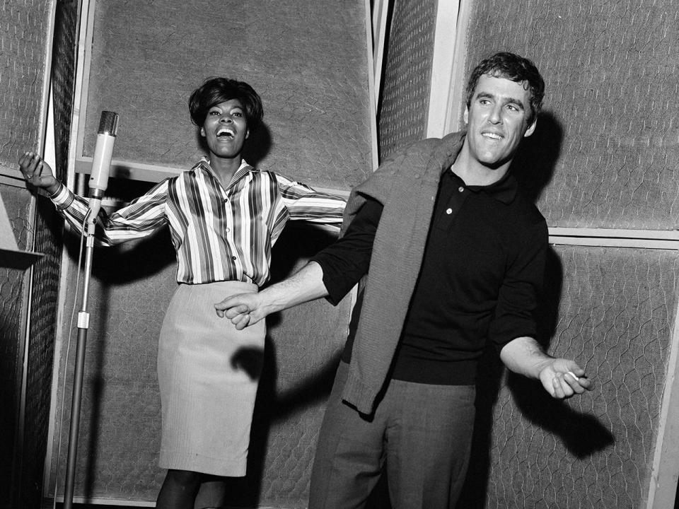 Burt Bacharach and Dionne Warwick recording a song at the Pye studios in London, November 29, 1964. / Credit: Daily Mirror/Mirrorpix/Mirrorpix via Getty Images