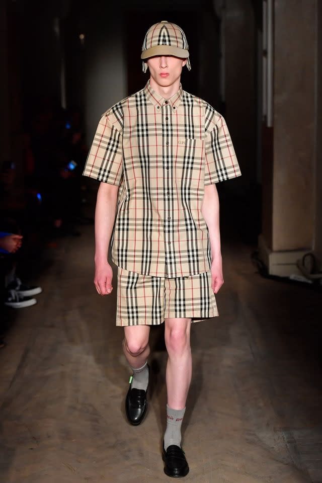 Introducing Burberry's new check mate Gosha Rubchinskiy