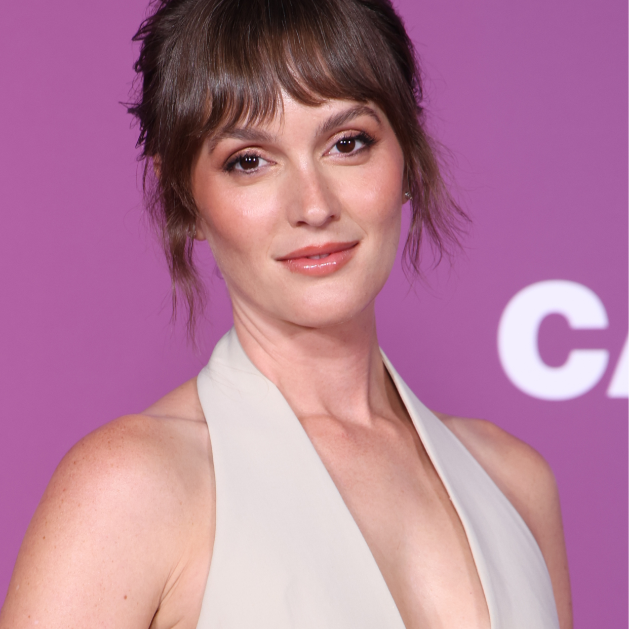  Leighton Meester attends Calzedomania - A Legs Celebration Event on September 19, 2023 in Milan, Italy. 