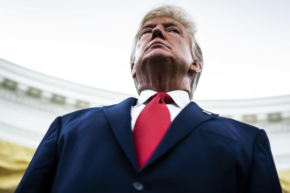 President Donald J. Trump in the Oval Office at the White House on Thursday in Washington, DC. (Photo: Jabin Botsford/The Washington Post via Getty Images)