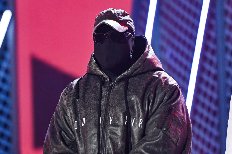 LOS ANGELES, CALIFORNIA – JUNE 26: Kanye West onstage during the 2022 BET Awards at Microsoft Theater on June 26, 2022 in Los Angeles, California. (Photo by Paras Griffin/Getty Images for BET)