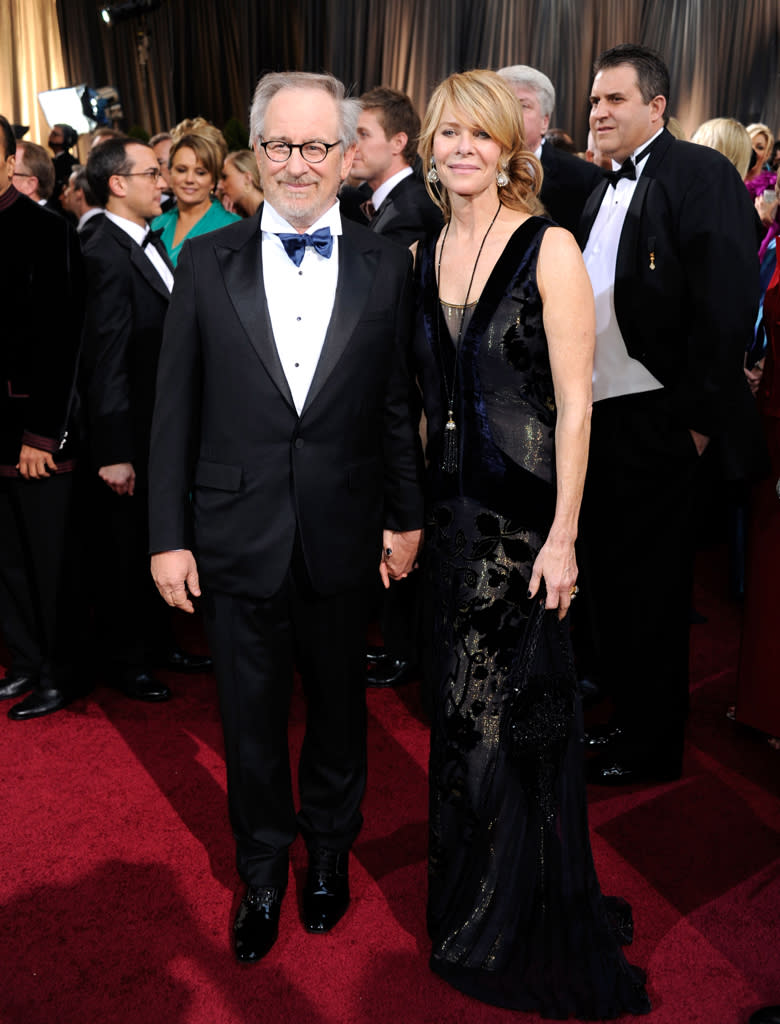 Steven Spielberg and his wife Kate Capshaw arrive at the 84th Annual Academy Awards in Hollywood, CA.