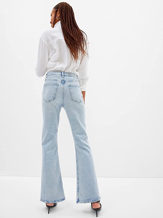 GAP Women's High Rise Flare Denim Jeans