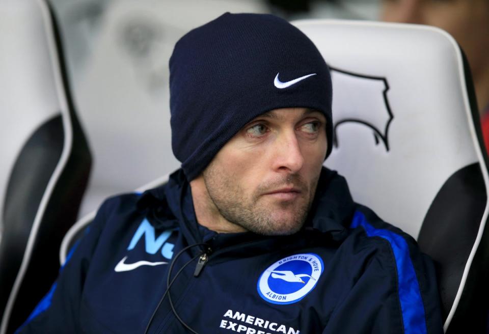 Luton manager Nathan Jones previously worked as a coach at Brighton (Mike Egerton/PA) (PA Archive)