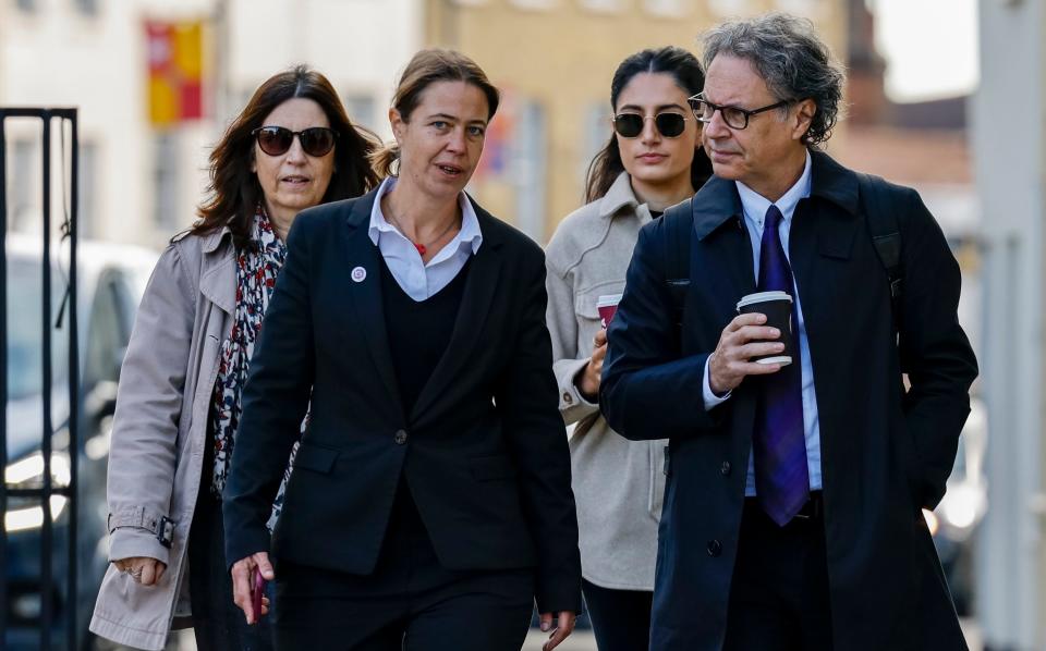 Molly Russell's family arrives at North London Coroner's Court - Geoff Pugh /The Telegraph