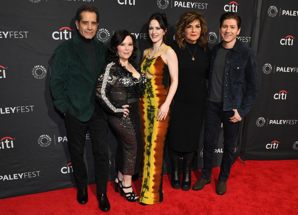 Tony Shalhoub, Alex Borstein, Rachel Brosnahan, Caroline Aaron and Michael Zegen at 