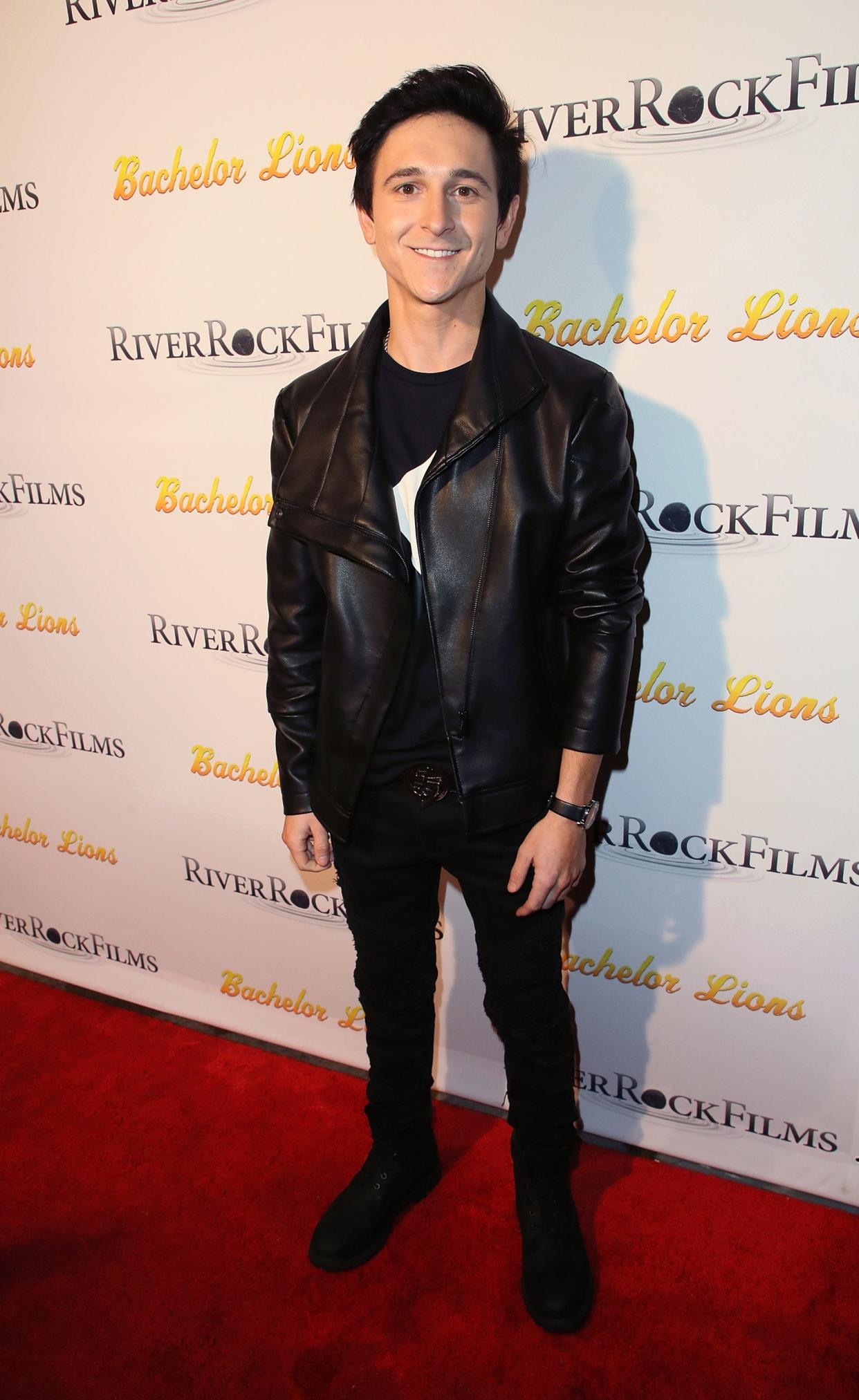 Actor Mitchel Musso attends the premiere of "Bachelor Lions" at ArcLight Hollywood on Jan. 9, 2018, in Hollywood, California.