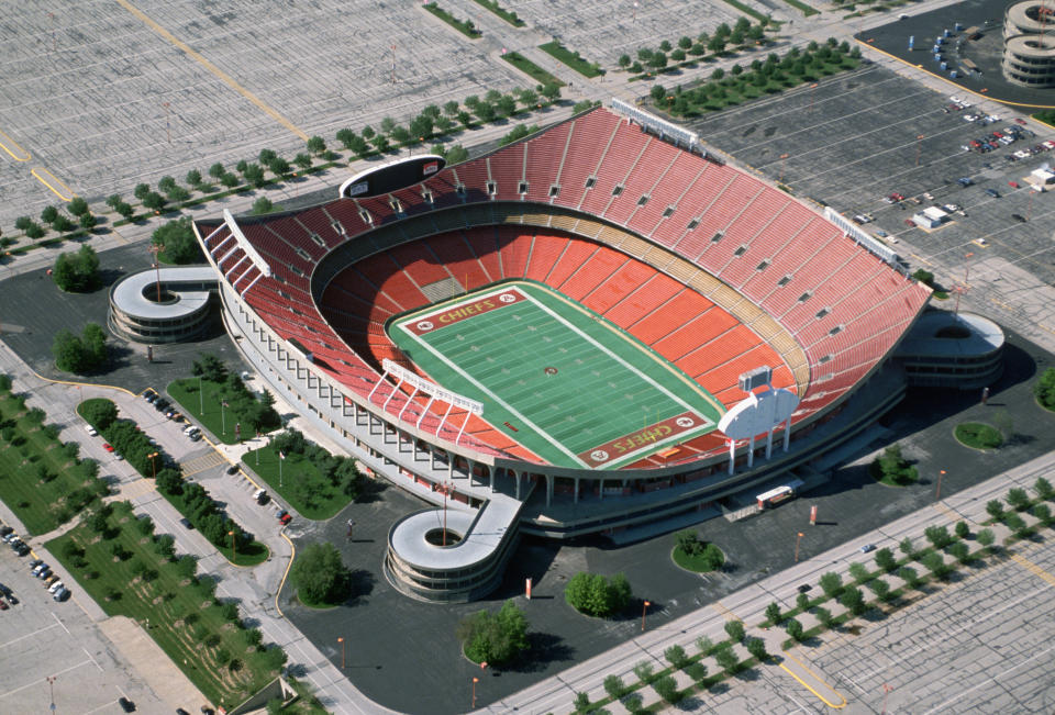 Overhead shot of a stadium