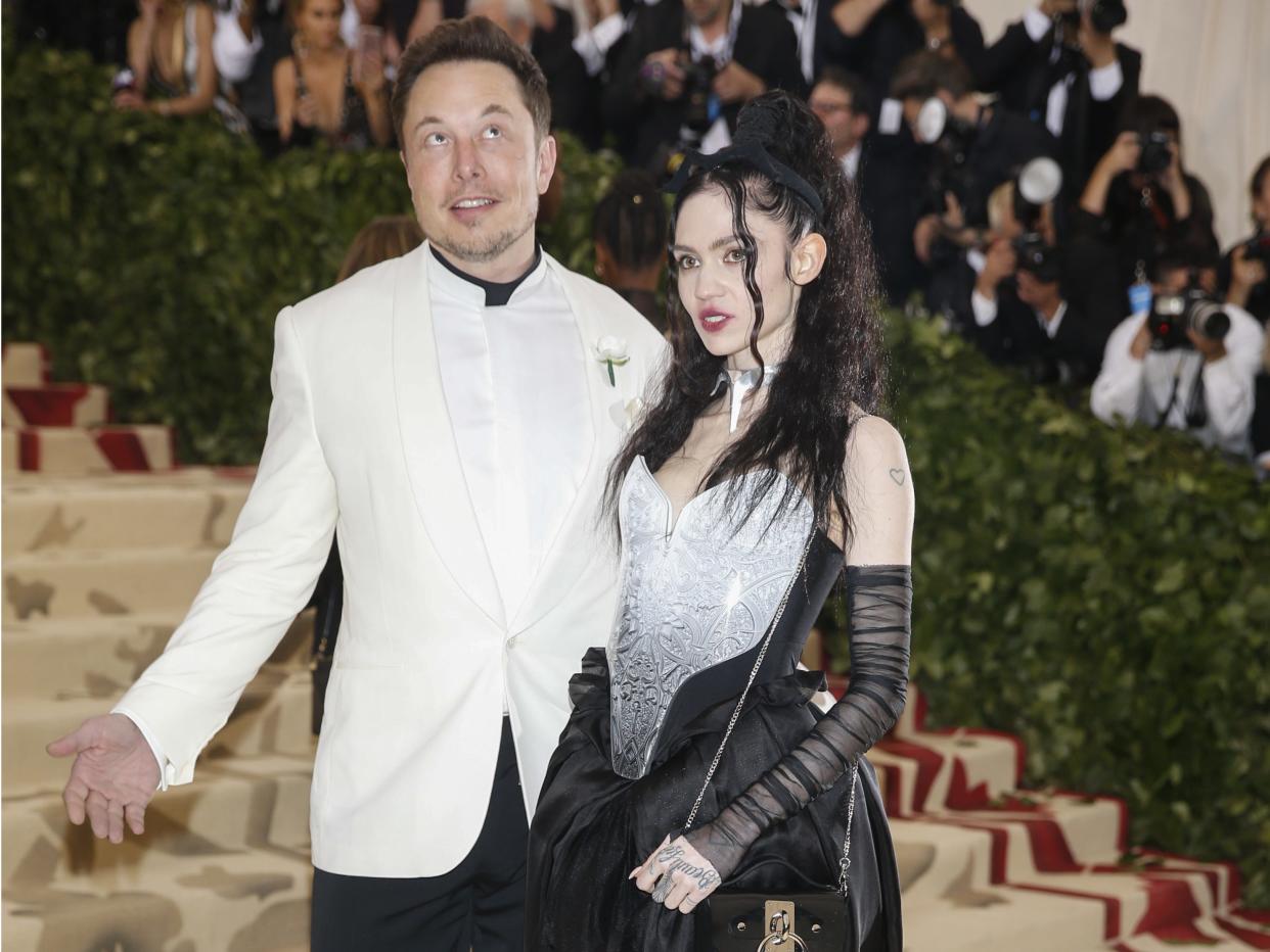 elon musk grimes met gala