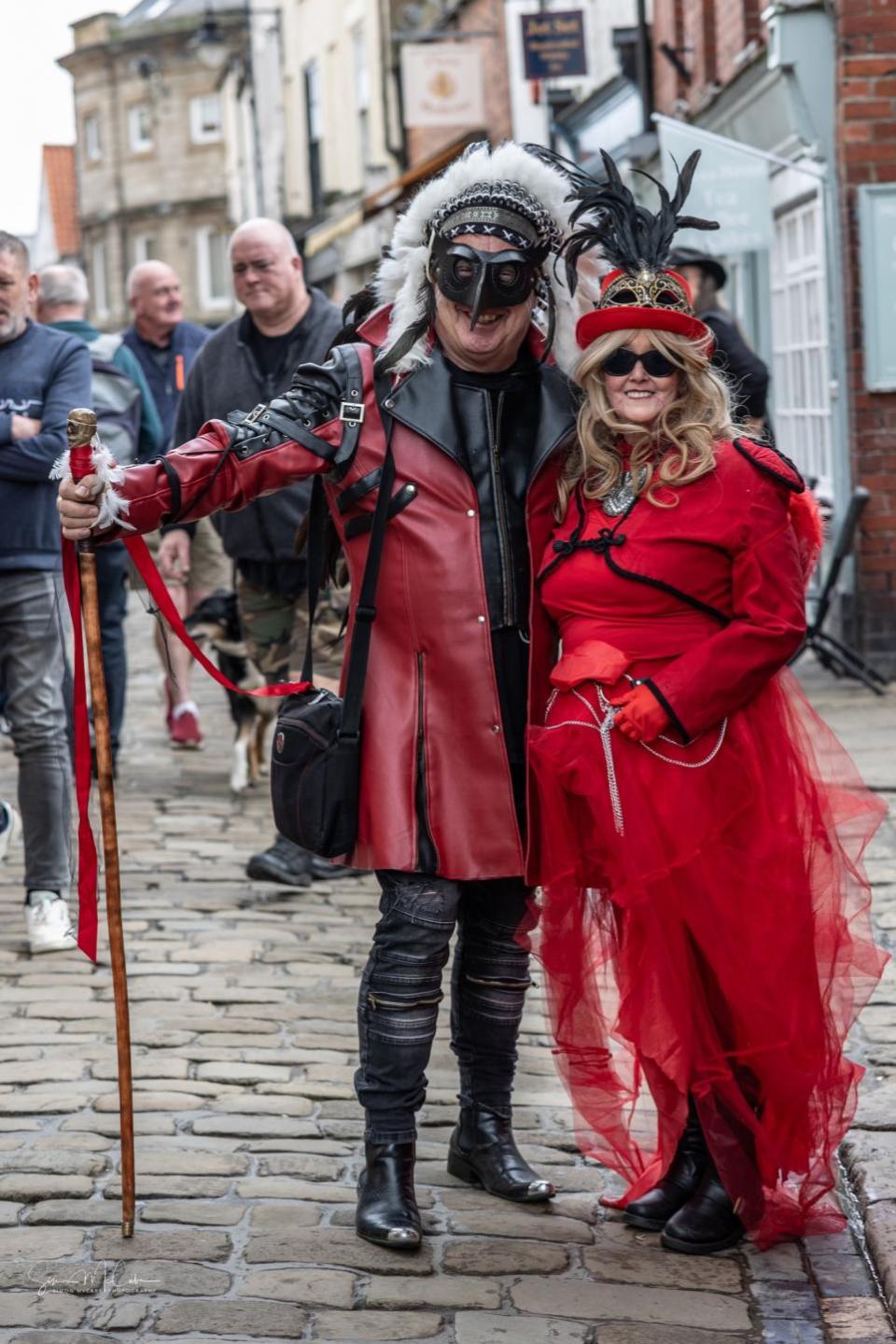 York Press: Goths smile for the camera during the festival in Whitby