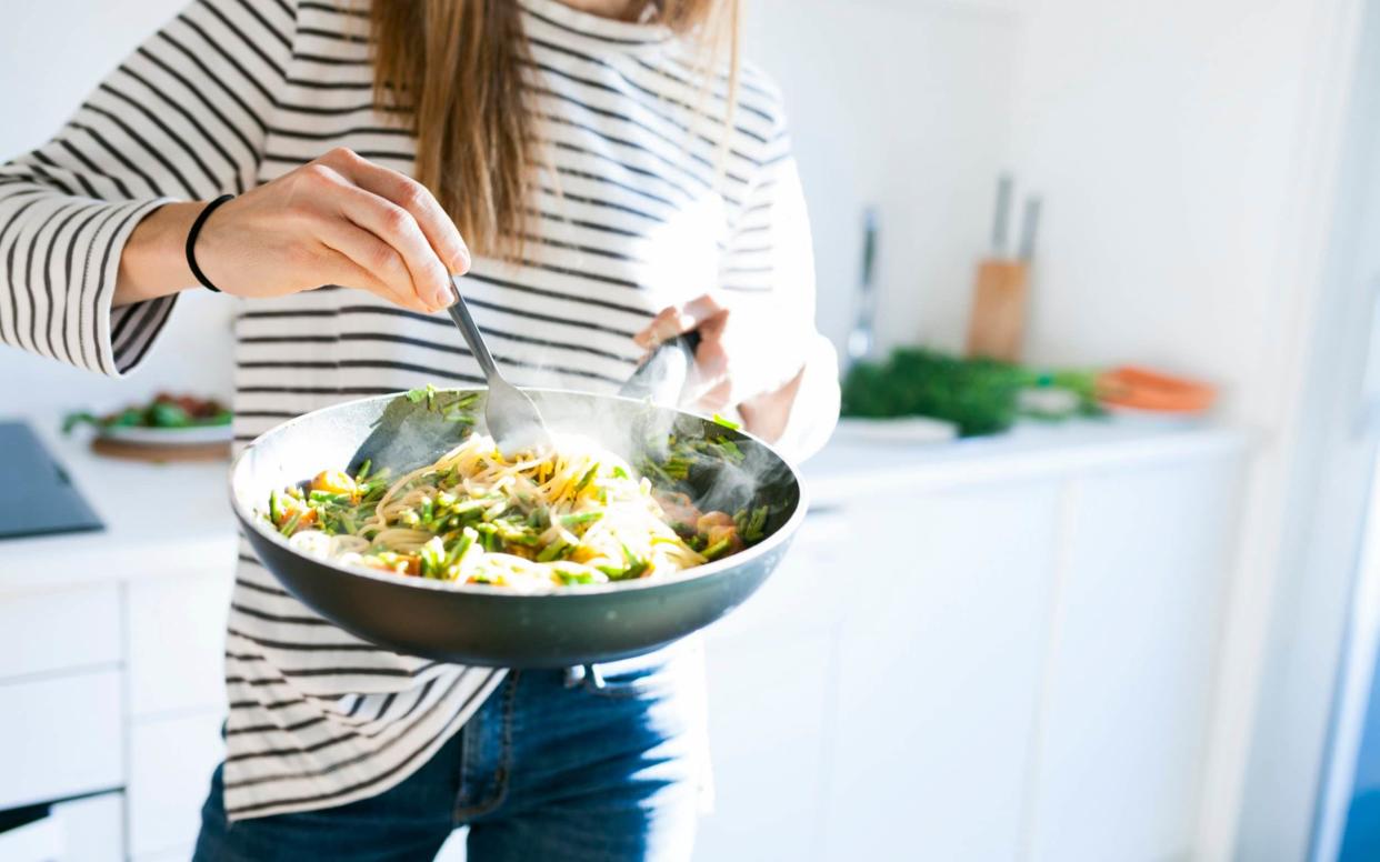 The study, which tracked almost 50,000 Britons for 18 years, found vegetarians and vegans had a 20 per cent higher risk of stroke than those who eat meat - Getty Images Contributor