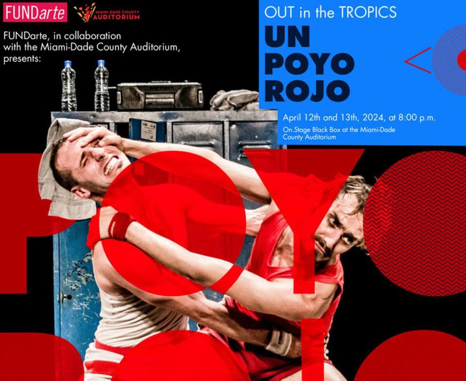 Fundarte en su Out un the tropic presenta: “Un Poyo Rojo de Poyo Rojo” en On.Stage Black Box en el Auditorio del Condado de Miami-Dade. Cortesía