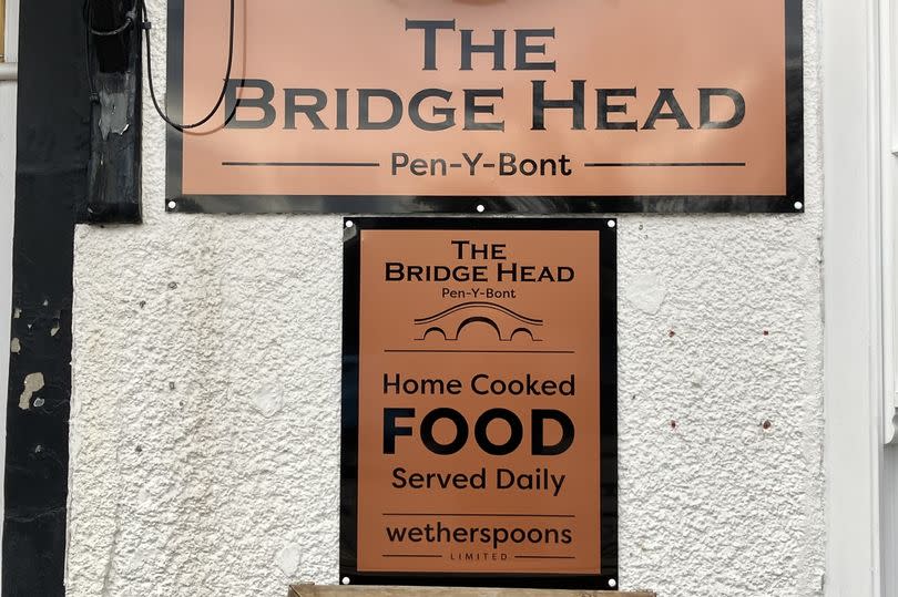 How the pub's signs looked when it underwent a rebrand - these have now gone