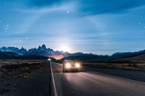 Car on highway