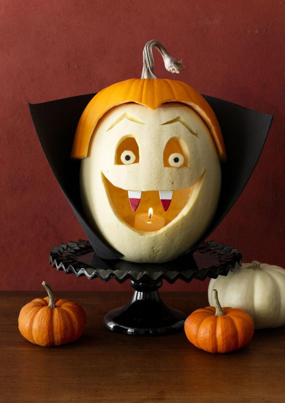 Friendly Vampire Pumpkin