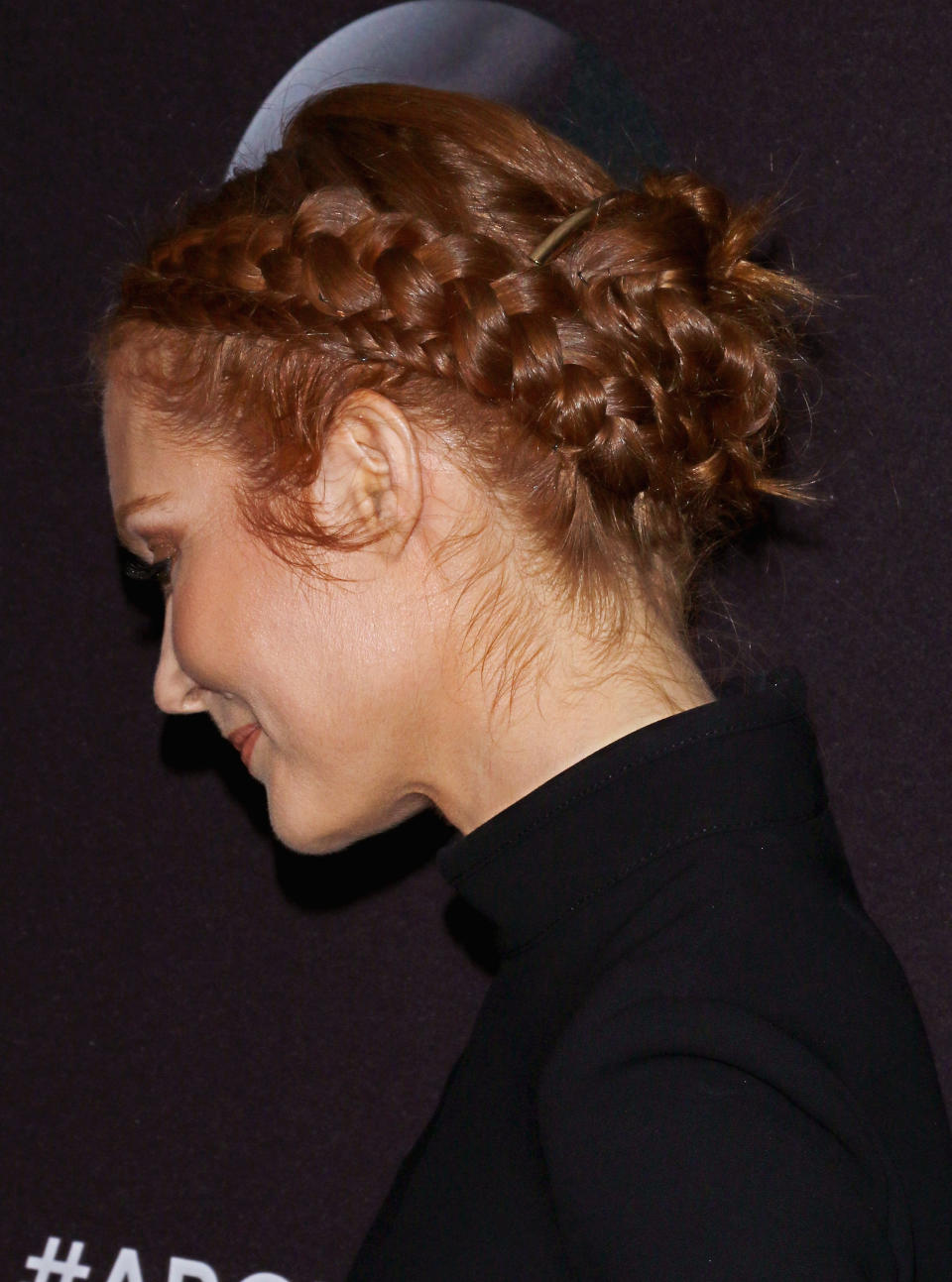 Darby Stanchfield </br> <em>The more French braids, the better! And if your hair is on the thinner side, you can fake this look with a <a href="https://www.hair2wear.com/hair-accessories/thick-braid-headband" target="_blank">braided headband</a>. </em>