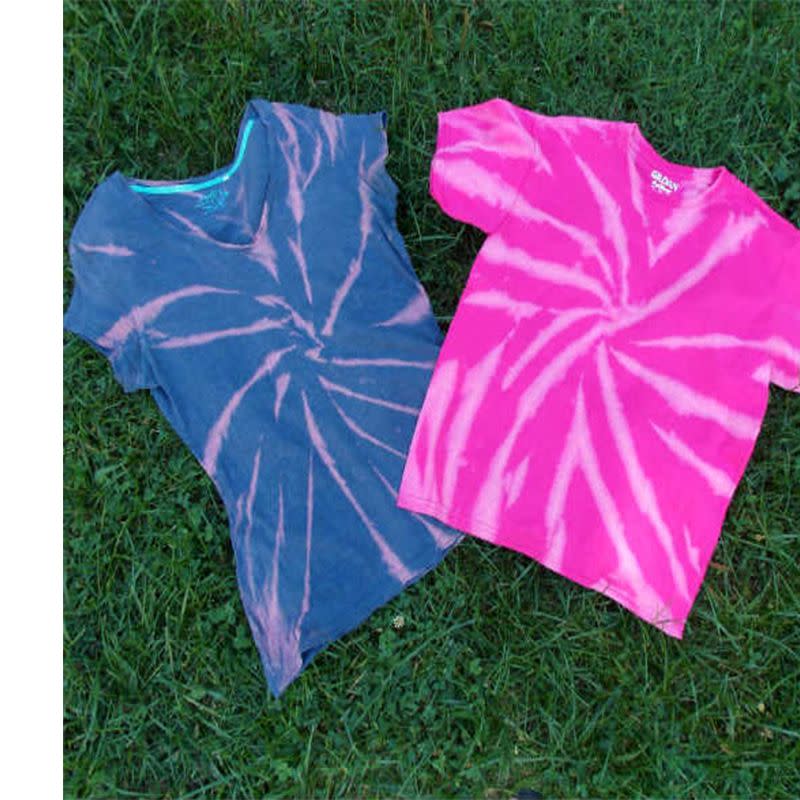 Bleach Tie-Dye Shirts