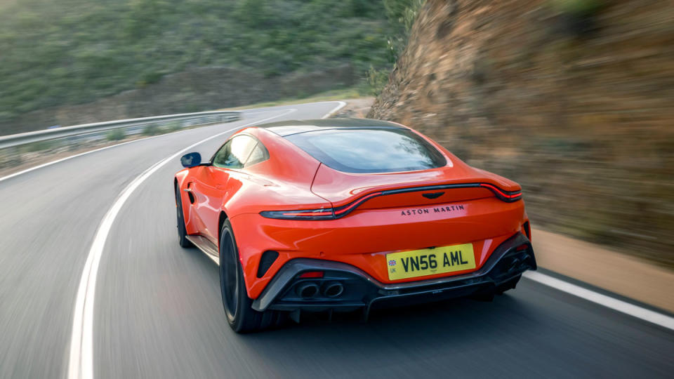 Driving the 2025 Aston Martin Vantage.