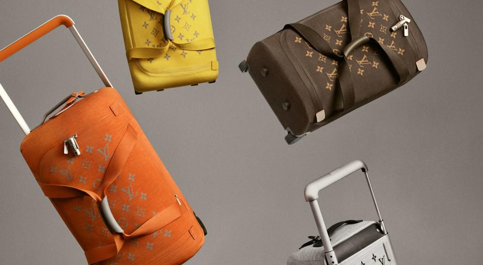 Louis Vuitton luggage bags.