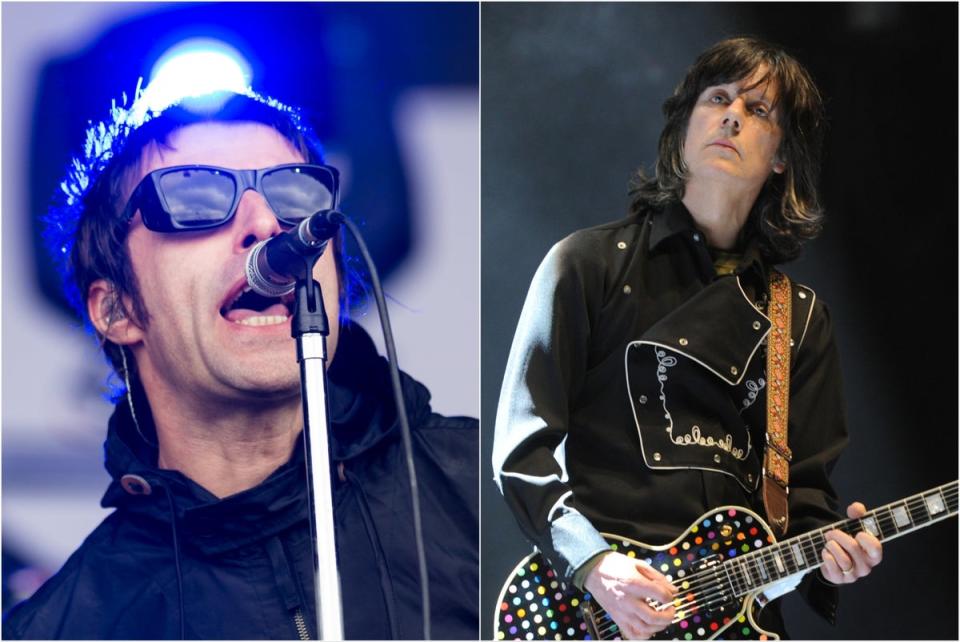 Liam Gallagher and John Squire have joined forces for a new album (Getty)