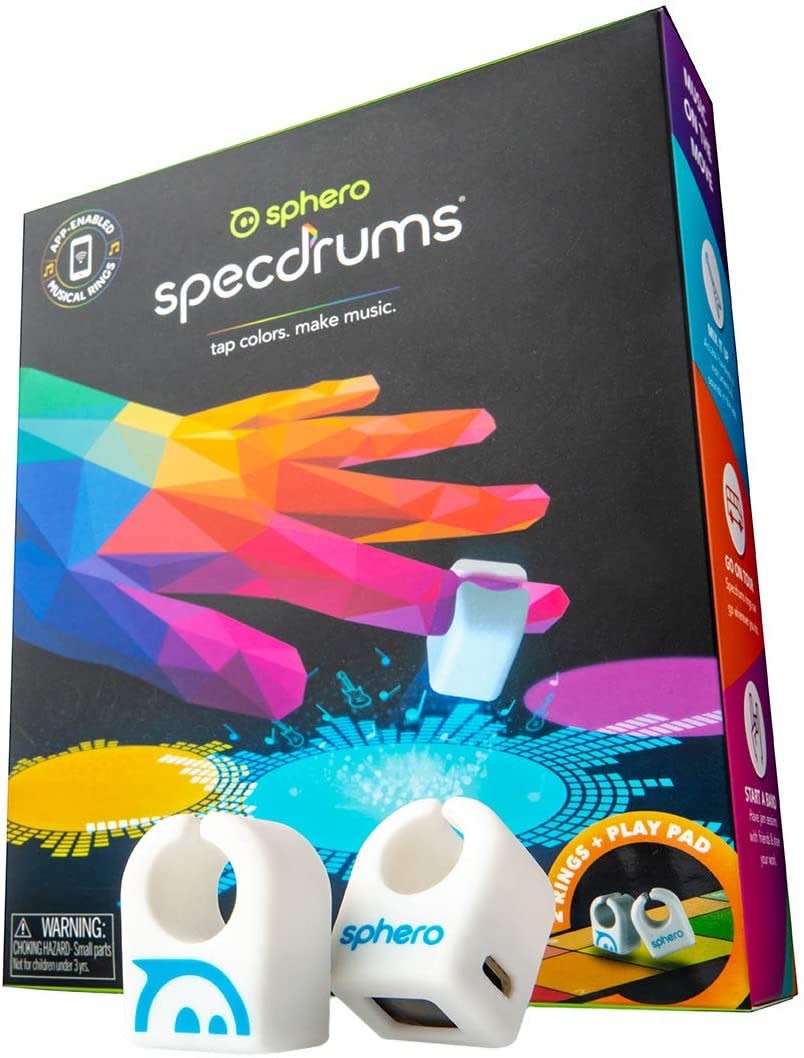 Sphero Specdrums (2 Rings) App-Enabled Musical Rings with Play Pad Included - White (SD01WRW2), Package may vary (Amazon / Amazon)