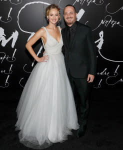 Jennifer Lawrence (left) and Darren Aronofsky