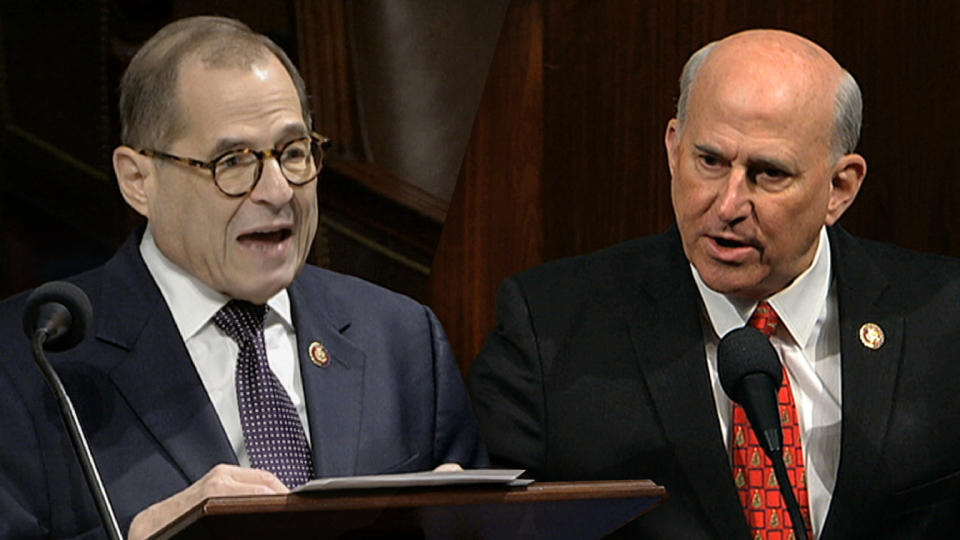 Rep, Jerrold Nadler and Rep. Louie Gohmert. (Photos: House Television via AP)