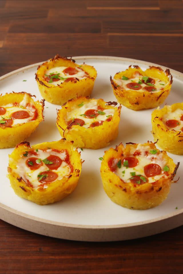 Spaghetti Squash Pizza Nests