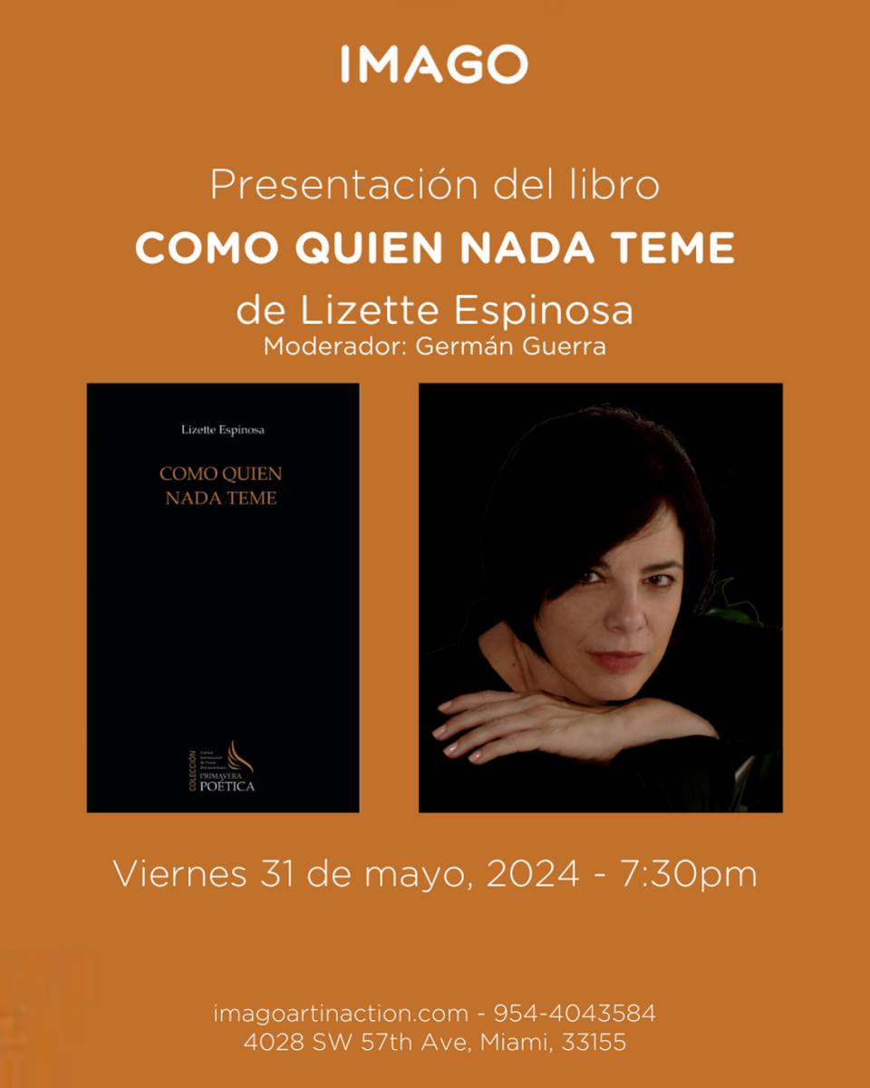 Imago presenta libro de Lizette Espinosa.