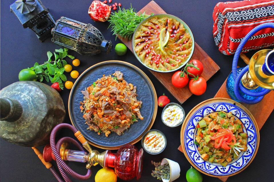 Authentic Arabic specialties at Assymetri Restaurant (Radisson Blu Hotel Yas Island Abu Dhabi)