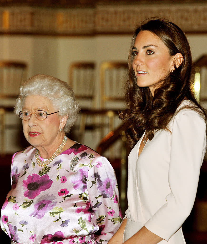 The Queen has always been supportive of her grandson's relationship with the Duchess of Cambridge, pictured in July 2011. (Getty Images)