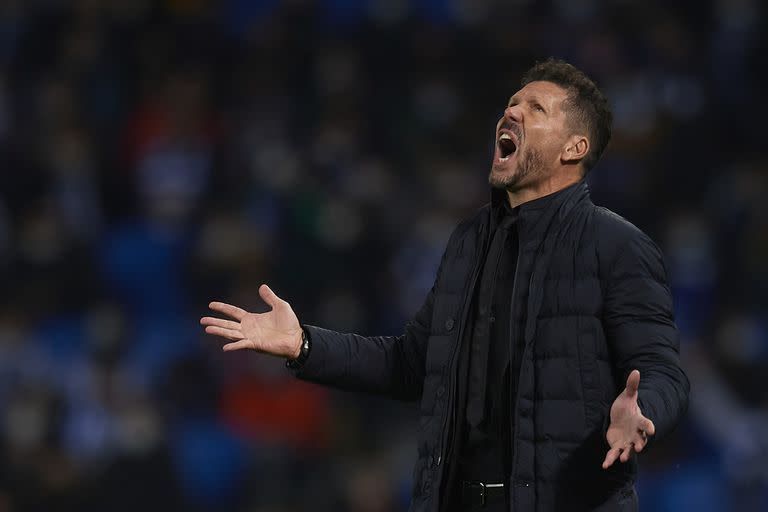 Diego Simeone la pasó mal este miércoles en San Sebastián, por las agresiones al llegar a la cancha y la derrota con Real Sociedad por la Copa del Rey