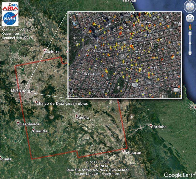 mexico damage map