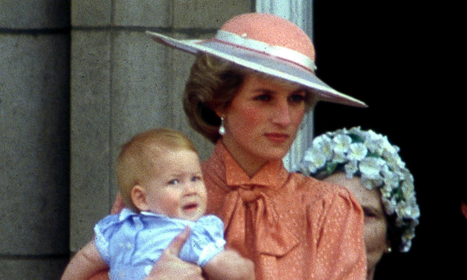 As royal fans wait for Baby Sussex to arrive, we're taking a look back to when the Duke of Sussex was an adorable little tot himself. Prince Harry made public appearances from a young age, attending his very first Trooping the Colour to celebrate the Queen's birthday when he was exactly nine months old. It took Harry a few years to understand that he had to behave on the Buckingham Palace balcony, just as this sweet video below shows! Watch as Princess Diana tries to keep her cheeky little Prince in check.Scroll down for video.